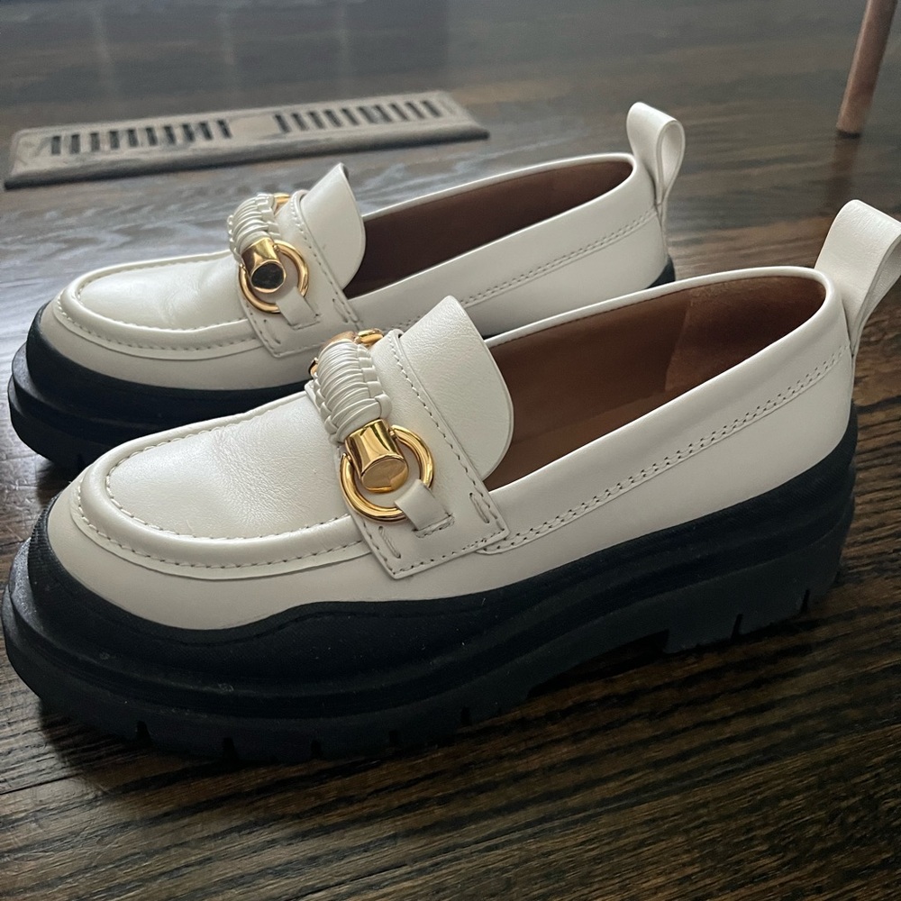 See by Chloe Loafers with Gold Accents - Picture 2 of 5